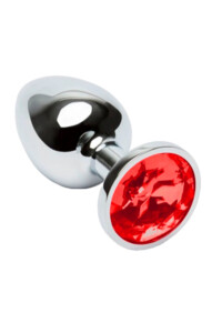 Plug Anal de Alumínio com Jóia - Grande