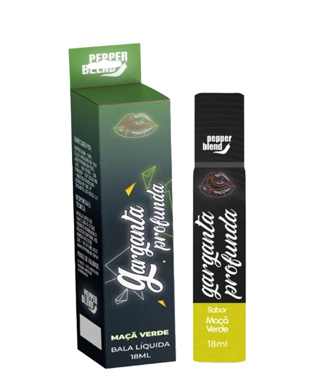 Bala Líquida Garganta Profunda Neon - Maçã Verde