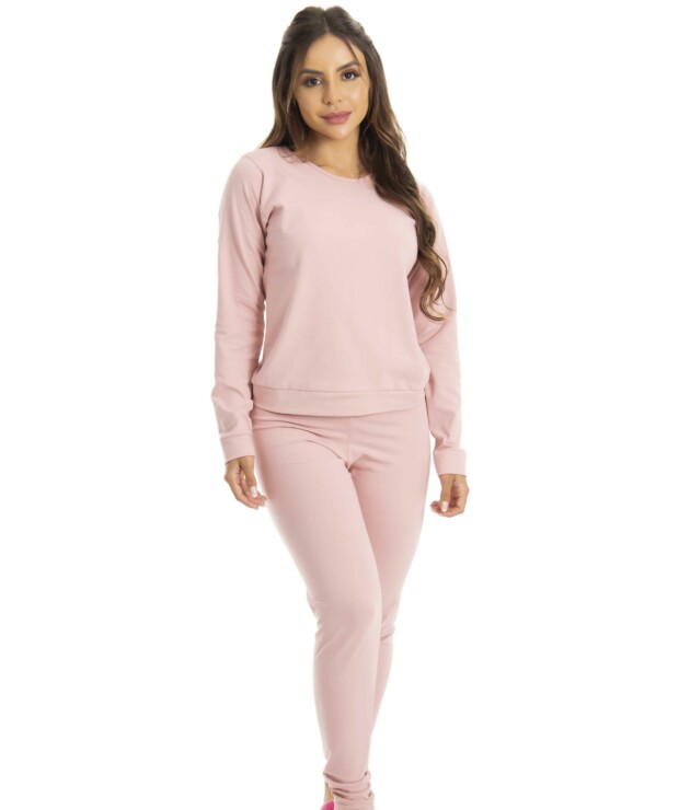 Pijama Liso de Algodão