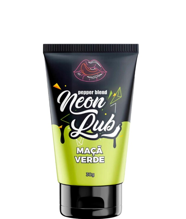 Gel Lubrificante Íntimo Comestível Neon 30ML - Maçã Verde