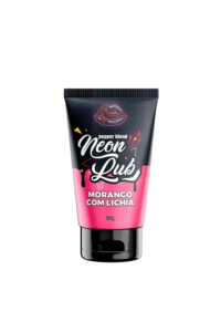 Gel Lubrificante Íntimo Comestível Neon 30ML - Morango com Lichia