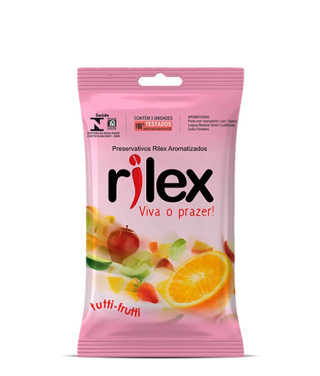 Preservativo Rilex Sachê com 3 Unidades – Tutti Futti