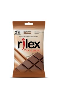 Preservativo Rilex Sachê com 3 Unidades – Chocolate