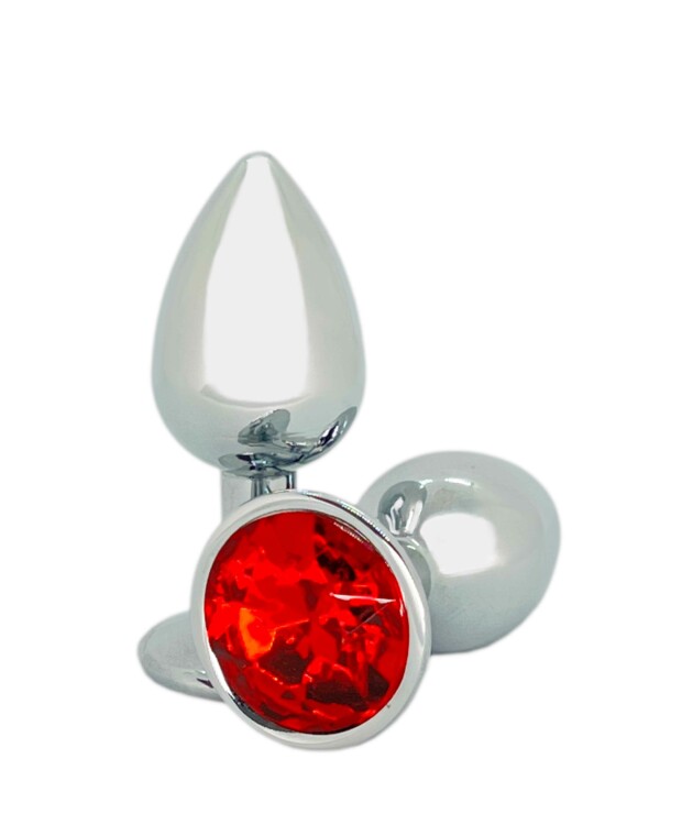 Plug Anal ABS Cromado com Joia