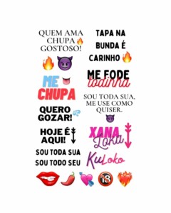 Tatuagem Temporária Sexy - Xana Loka