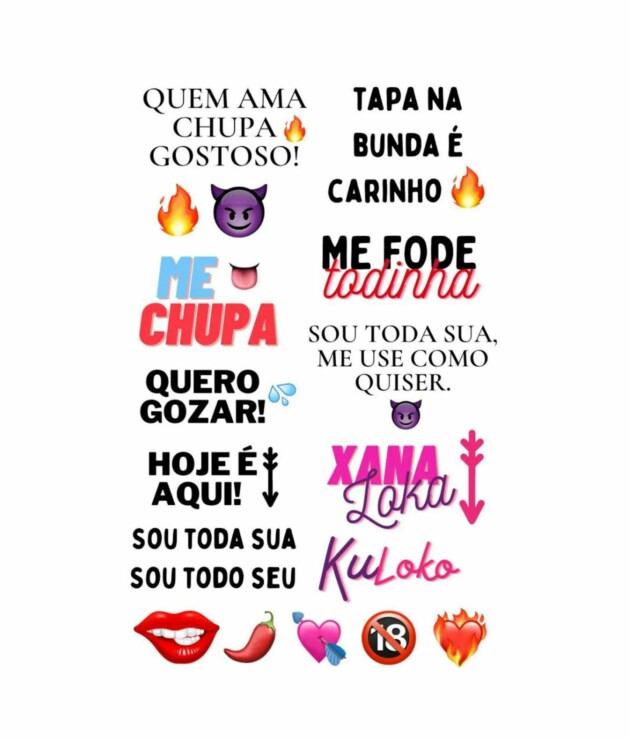 Tatuagem Temporária Sexy - Xana Loka