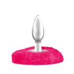 Plug Anal em ABS Cromado - Coração Peludo